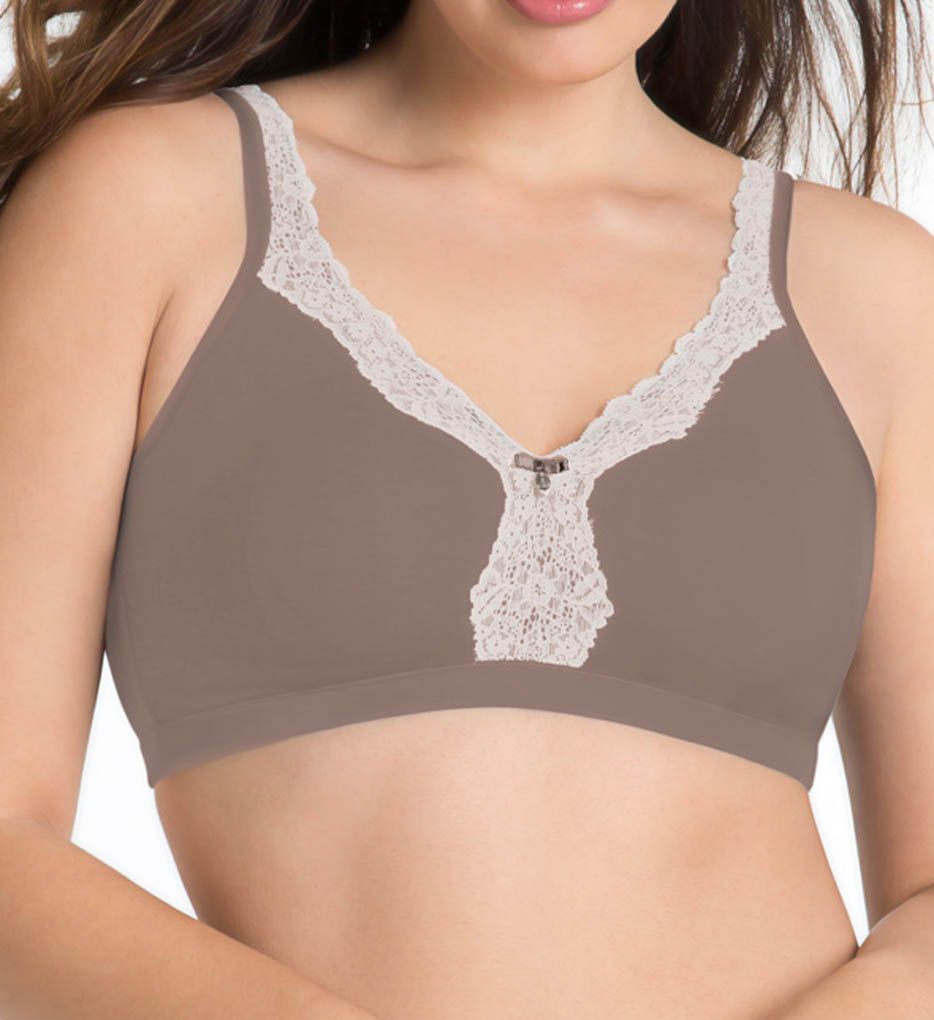 Curvy Couture Cotton Luxe Wire Free Bralette 1010