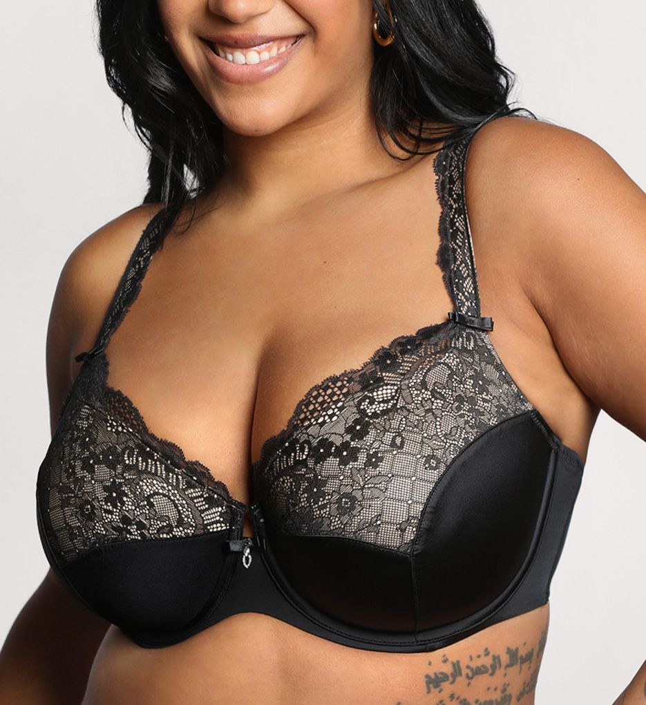 Curvy Couture Tulip Lace Balconnette Bra 1017 Curvy Couture Tulip Lace Balconnette Bra 1017
