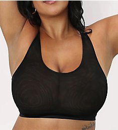 Curvy Couture Sheer Mesh Bralette 1355