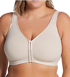 Curvy Couture Cotton Luxe Front & Back Close Wireless Bra 1416