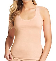 fine lines Pure Cotton Wide Strap Rounded Neck Camisole 13RTS34