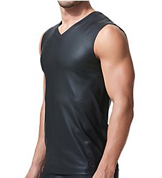 Gregg Homme Crave Faux Leather Muscle Shirt 152622