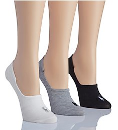 Ralph Lauren Polo Sport Flat Knit Sneaker Liner Socks - 3 Pack 75107