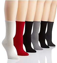 Ralph Lauren Cable Texture Trouser Sock - 6 Pair Pack L3117