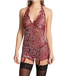 Shirley of Hollywood Embroidered Chemise and G-string Set 25829