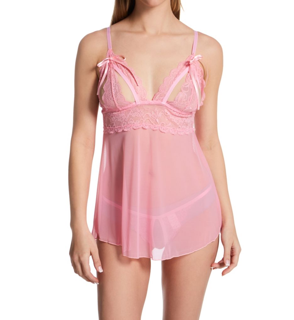 Shirley of Hollywood Lace Split Cup Babydoll Set 96843