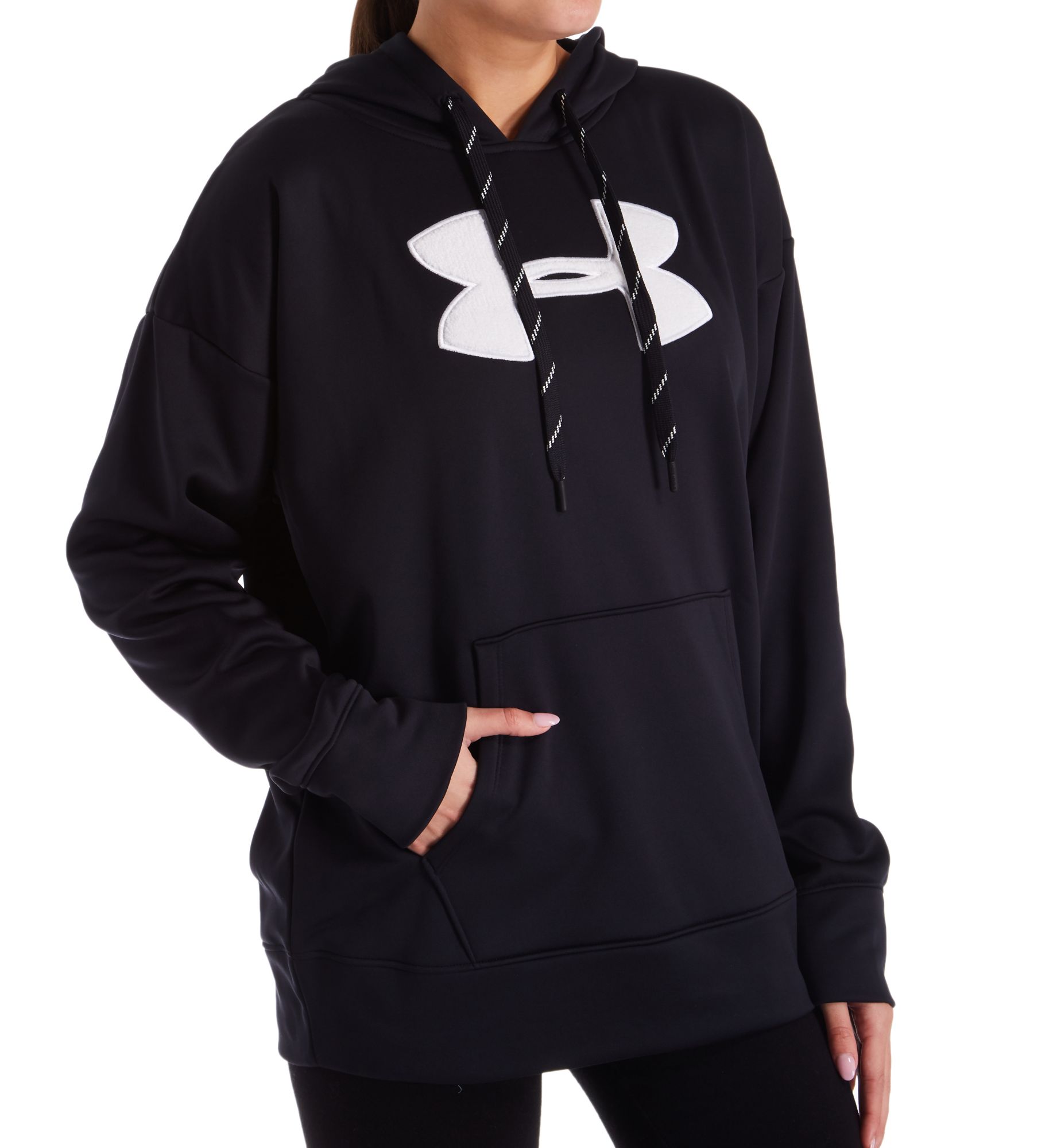 Under Armour Synthetic Fleece Chenille Logo Pullover Hoodie 1348246